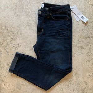 Hudson crop Harkin women’s super skinny blue jeans